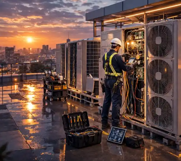 Profesyonel teknik servis ekip çalışması
